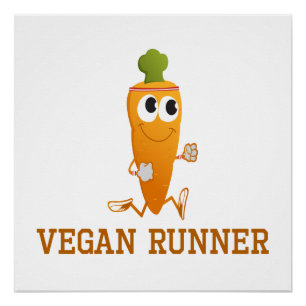 Poster Carotte Vegan Runner