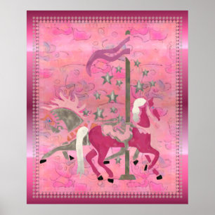 Poster Carousel Dreams Nursery Chiltwork