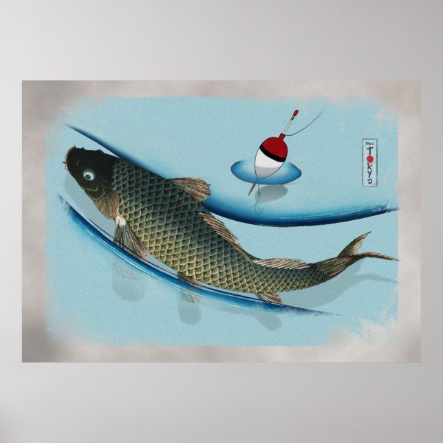 Poster Carpe de natation (Devant)