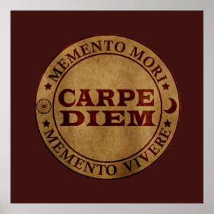 Poster Carpe diem Saisir le jour Memento mori