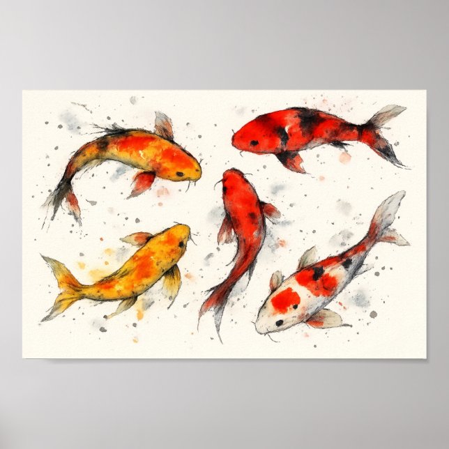 Poster Carpe Koï  (Devant)