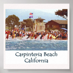 Poster Carpinteria Beach