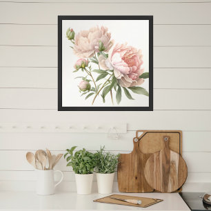 Poster Carré Aquarelle Peach Peach Peach Peach