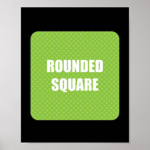 Poster Carré arrondi 15x15