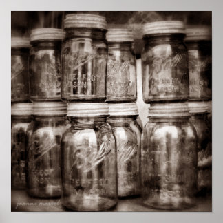 Poster Carré Canning Jars