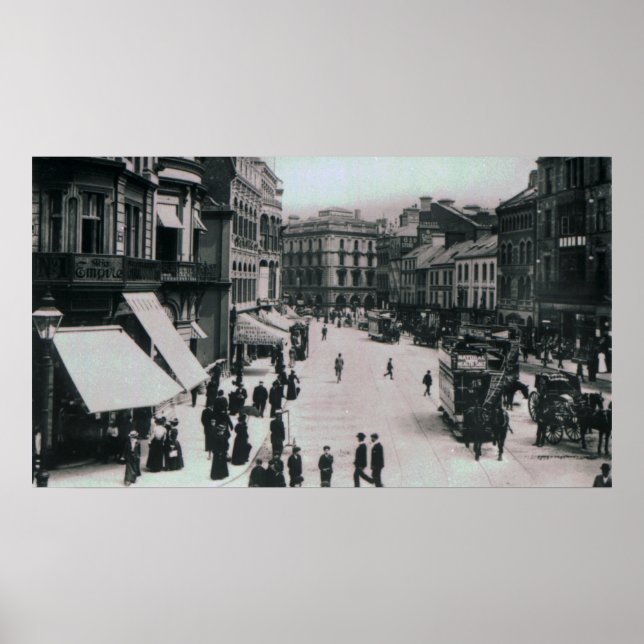 Poster Carré de château, Belfast, vers 1902 (Devant)