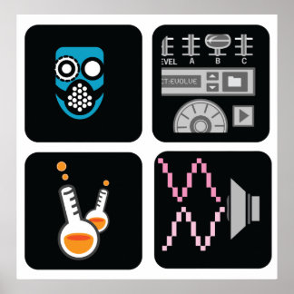 Poster Carré de projet de formule 1