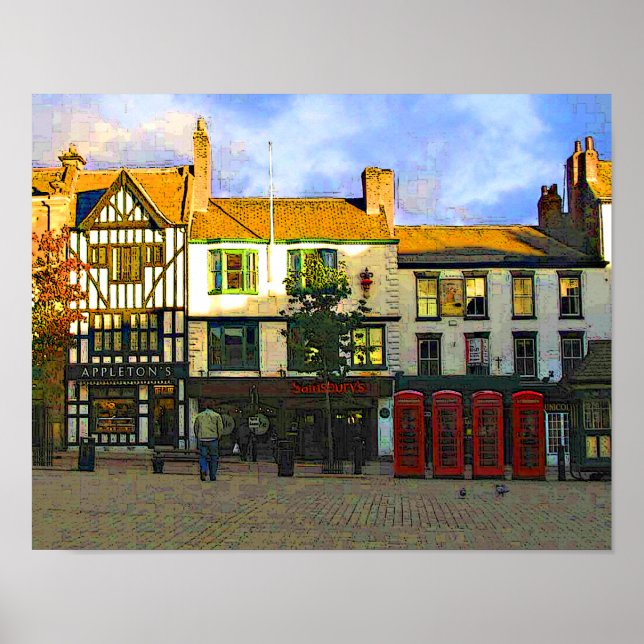 Poster Carré du marché Ripon (Devant)