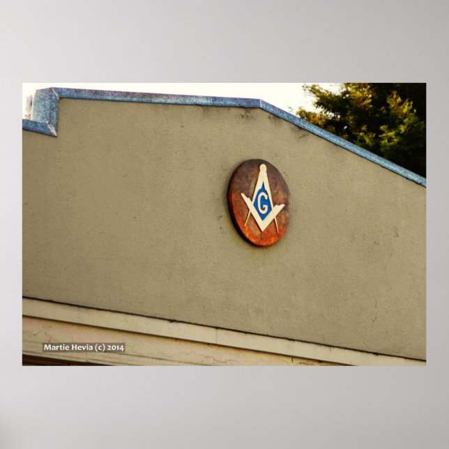 Poster Carré et boussole (Devant)