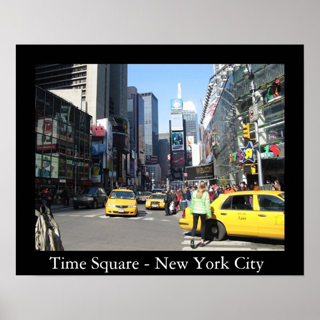 Poster Carré horaire - New York (Devant)
