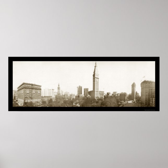 Poster Carré Madison, NYC Photo 1910 (Devant)