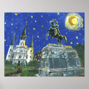 Poster Carré Starry Night Jackson