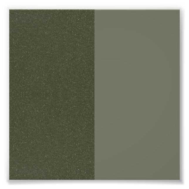 Poster Carré texturé Split Moss Green (Personnalis (Devant)