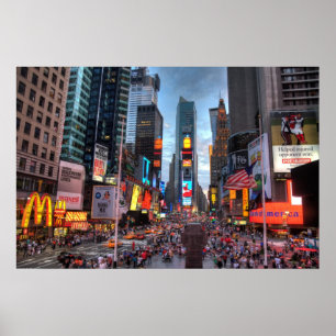Poster Carré Times - New York Imprimer