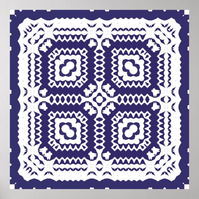 Poster Carreaux en azulejos décoratifs en céramique. util (Devant)
