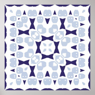 Poster Carreaux en céramique azulejo portugal. p transpar
