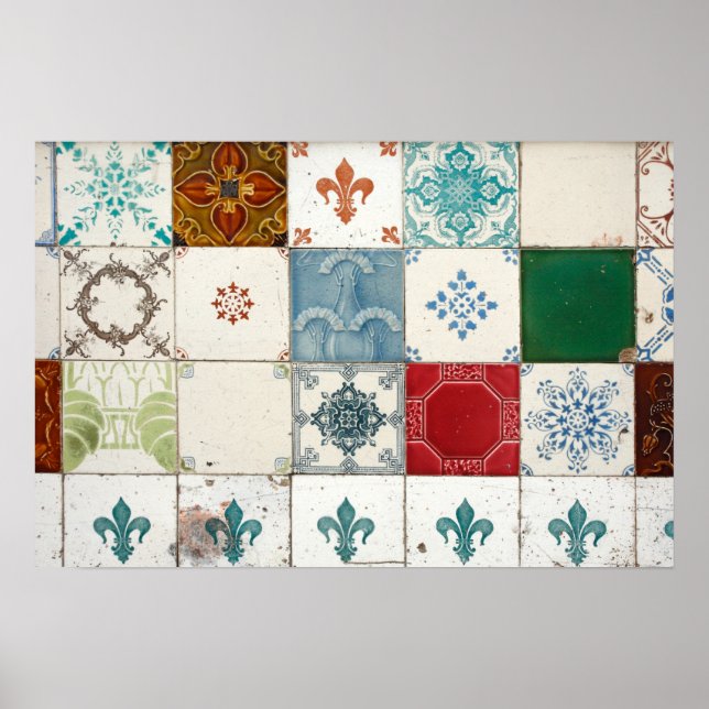 Poster Carreaux portugais (Devant)