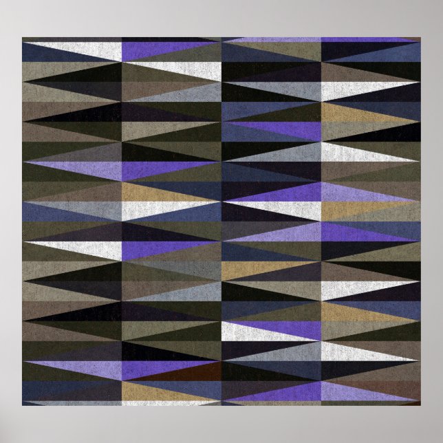 Poster Carrelage en diamant coloré, haute résolution. (Devant)