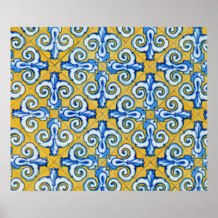 Poster Carrelage espagnol