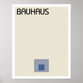 Poster Carrés minimalistes du Bauhaus