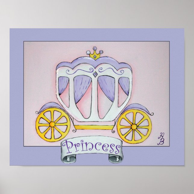 Poster Carrosse de princesse (Devant)