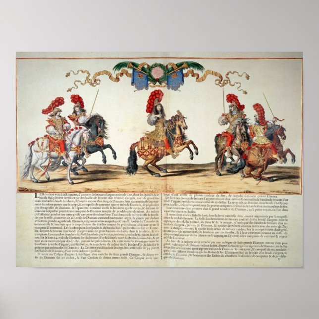 Poster Carrousel par Louis XIV Front des Tuileries (Devant)