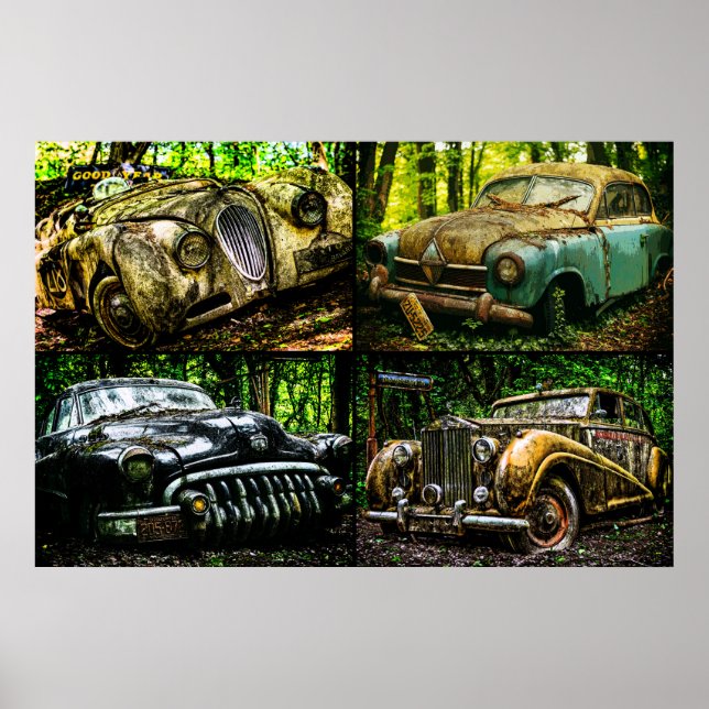 Poster Cars classiques Auto Graveyard (Devant)
