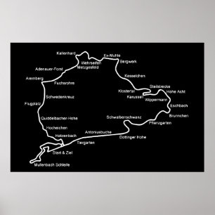 Poster Carte 3x4