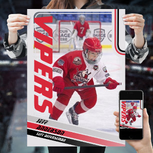 Poster Carte à collectionner de hockey sur glace 