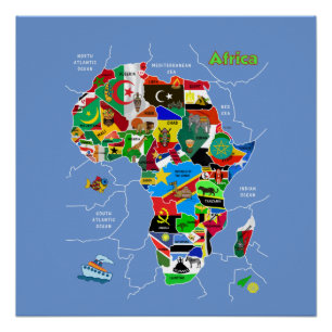 Poster Carte Afrique