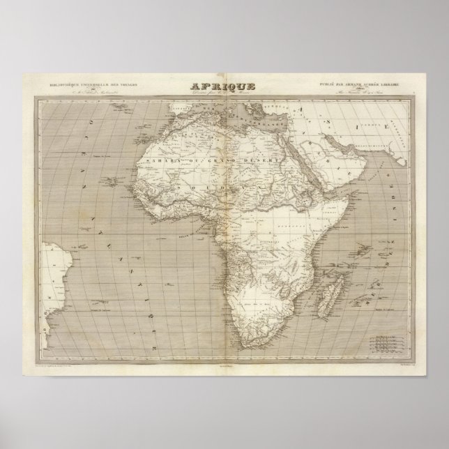 Poster Carte Afrique (Devant)