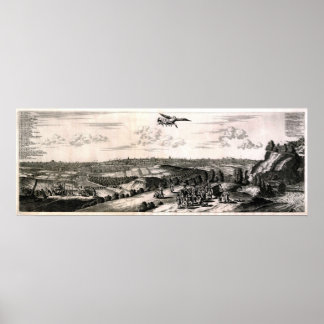 Poster Carte ancienne de Tokyo (Edo)