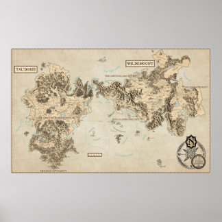 Poster Carte annotée de l'Exandrie orientale