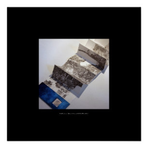 Poster Carte Blanche pour un Stylo en bout de course Livr