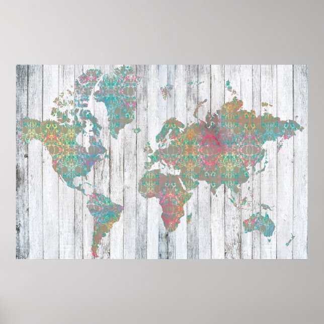 Poster Carte Boho II (Devant)