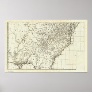 Poster Carte canadienne