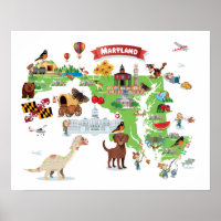 Carte Cartographique du Maryland