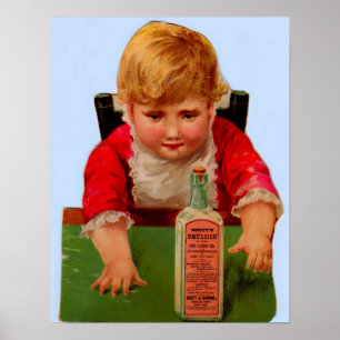 Poster Carte commerciale victorienne : Scott's Emulsion C