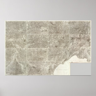 Poster Carte composée de la France 7