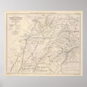 Poster Carte, Corrientes Prov, Mission Terr