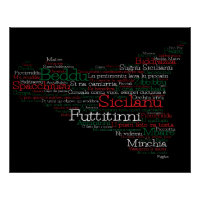 Carte d'art Word sicilien