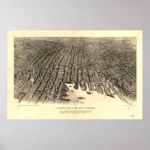 Poster Carte de Baltimore