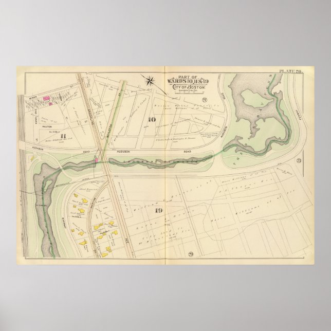 Poster Carte de Boston 2 (Devant)