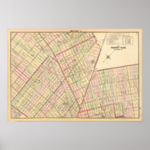 Poster Carte de Brooklyn de sec 5