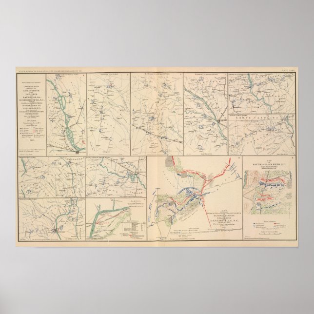 Poster Carte de campagne Savannah Goldsborough (Devant)