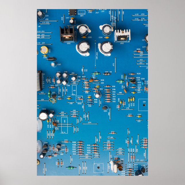 Poster Carte de circuit électronique (Devant)