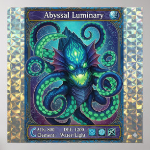 Poster Carte de commerce abyssal Luminary