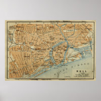 Carte de la coque vintage Angleterre (1910)