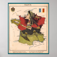 Carte de la France (1868)