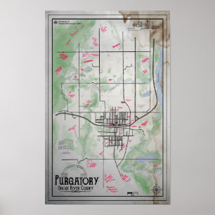 Poster Carte de la purge